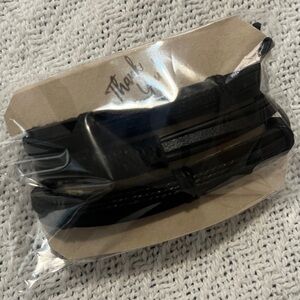 Black Multi-Strand Men's Leather Bracelet - Unbranded